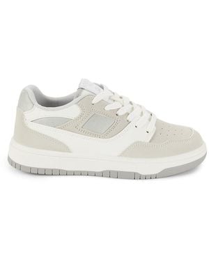 C&C California Stacy Perforated Trainers - White