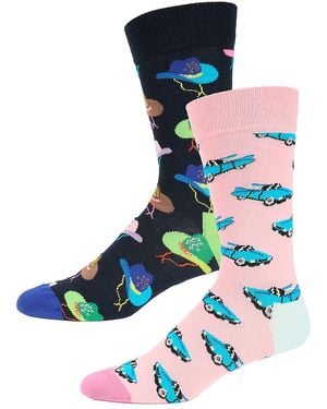 Happy Socks 2-Pack Crew Socks - Blue