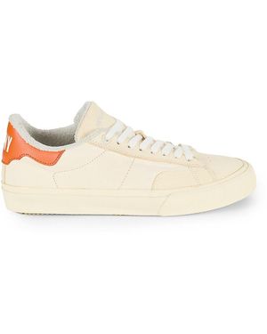 Heron Preston Day 2 Day Vulcanized Leather Low Top Trainers - Natural