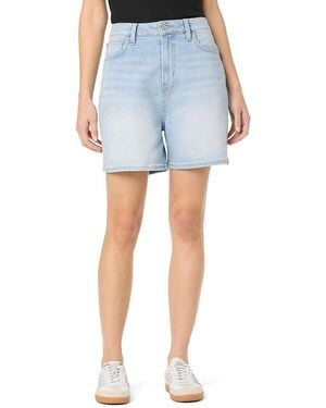 Hudson Jeans Relaxed Cotton-Blend Denim Shorts - Blue