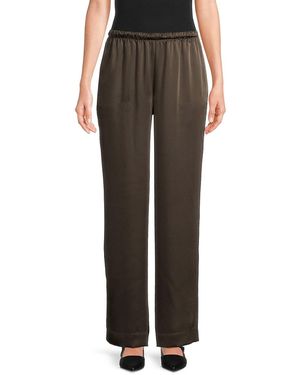 Vince Satin Pull-on Trousers - Black