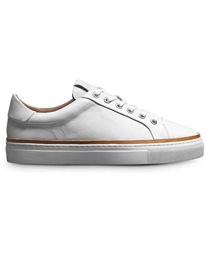 Allen Edmonds Flynn Leather Platform Trainers - White
