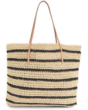 Hat Attack Nova Striped Tote - Natural