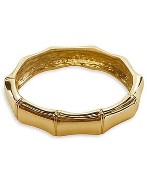 Fifth & Dune Goldtone Bamboo Hinge Bracelet - Metallic