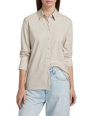 Rag & Bone Sylvia Striped Poplin Shirt - White