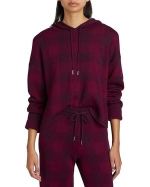 Stellae Dux Birdseye Plaid Hoodie - Purple