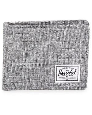 Herschel Supply Co. Roy Rfid Canvas Bifold Wallet - Grey