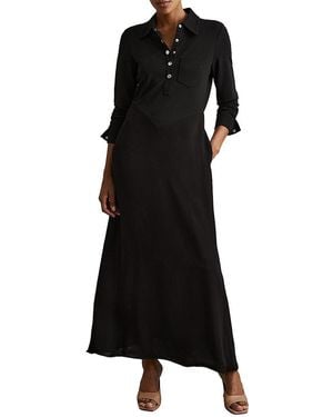 Reiss Rosina Jersey A-Line Dress - Black