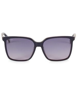 Max Mara 57Mm Square Sunglasses - Blue