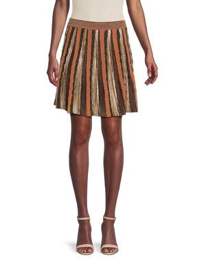 Missoni Striped Textured A-Line Miniskirt - Multicolor