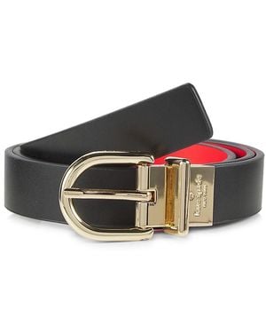 Kate Spade Reversible Leather Belt - Black