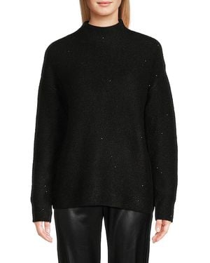Calvin Klein Sequin Drop Shoulder Sweater - White