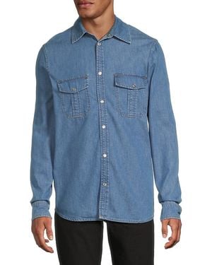 Zadig & Voltaire Stan Denim Utility Shirt - Blue