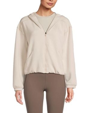 Spyder Neolair Full-Zip Hooded Jacket With Bubble Hem - White