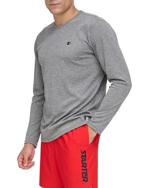 Starter Logo Long Sleeve Rash Guard - Grey