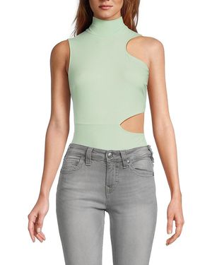 Wolford Cut Out Highneck Bodysuit - Green