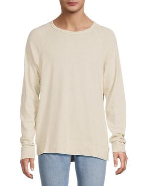Onia Raglan Crewneck Cotton Jumper - White