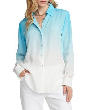 Robert Graham 'Gabriella Ombré Watercolour Print Shirt - Blue