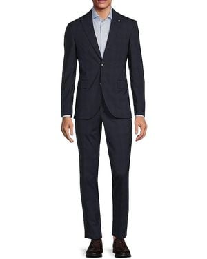 Ted Baker Roger Sharksin Wool Suit - Blue