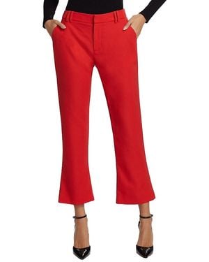 Balmain Gdp Wool Bootcut Trousers - Red