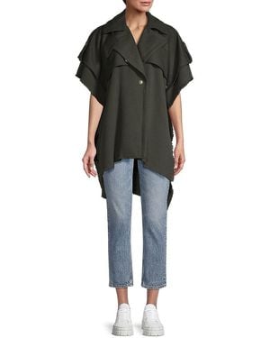 Rag & Bone Trench Wool Poncho - Black