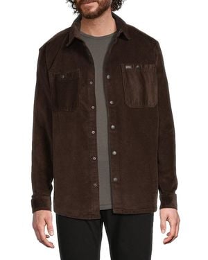 Buffalo David Bitton Jafar Chest Pocket Shirt - Brown