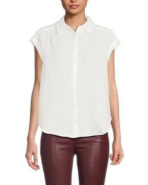 Saks Fifth Avenue Textured Shirt - White