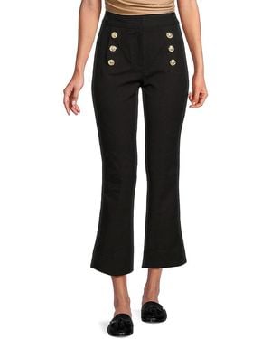 10 Crosby Derek Lam Robyn Cropped Bootcut Trousers - Black