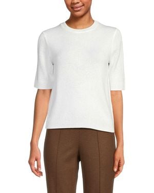 Vince Ribbed Elbow Sleeve Wool & Cashmere Sweater - Green