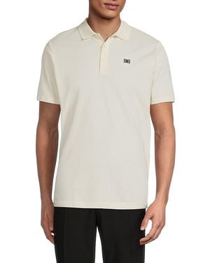 Bally B-Chain Embroidered-Logo Cotton Polo Shirt - White