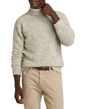 Saks Fifth Avenue Collection Melange Turtleneck Jumper - Natural