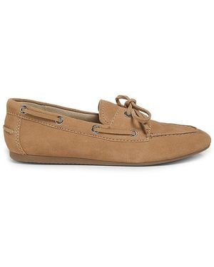 Marc Fisher Uleena Leather Moccasin Loafers - White