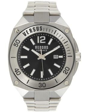 Versus Reaction 48Mm Stainless Steel Bracelet Watch - Grey