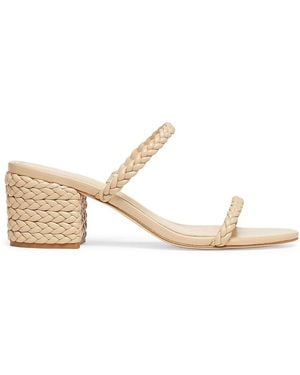Saks Fifth Avenue Strappy 60Mm Leather Sandals - White