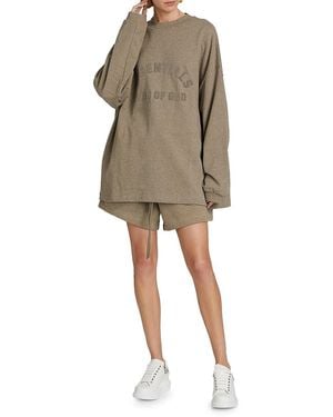Fear Of God Essentials Long-Sleeve Cotton T-Shirt - Natural