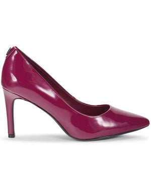 Karl Lagerfeld Glora 75Mm Leather Pumps - Purple