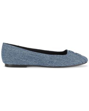 DKNY Darianne Logo Ballet Flats - Blue