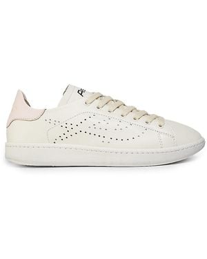 Ash Lace-Up Leather Low-Top Trainers - White