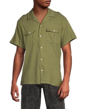 Wesc Drop Shoulder Camp Shirt - Green