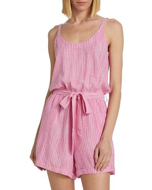 Splendid Destiny Stripe Romper - Pink