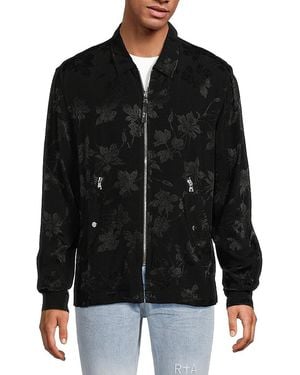 RTA Floral Jacket - Black