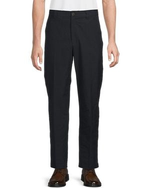 FRAME Cotton Straight Trousers - Black
