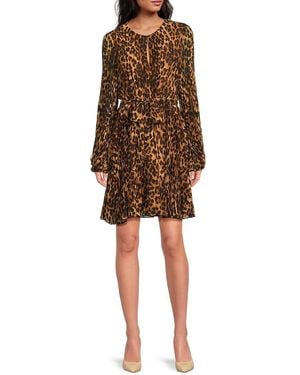 Sam Edelman Leopard-Print Minidress - Natural