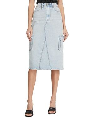 Rails Highland Stretch Denim Midi-skirt - Blue