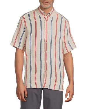 American Heritage Striped Short-Sleeve Shirt - White