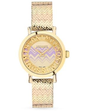 Missoni Melrose 36mm Two Tone Stainless Steel Bracelet Watch - Metallic