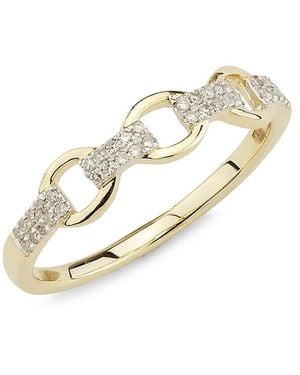 Saks Fifth Avenue 14K & 0.10 Tcw Diamond Ring - White