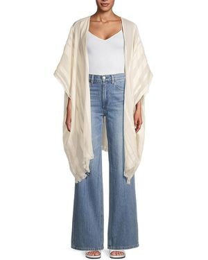 Vince Oversized Stripe Cotton Caftan - Blue