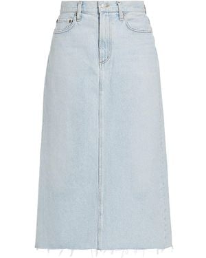 Agolde Della Denim Maxi Skirt - Blue