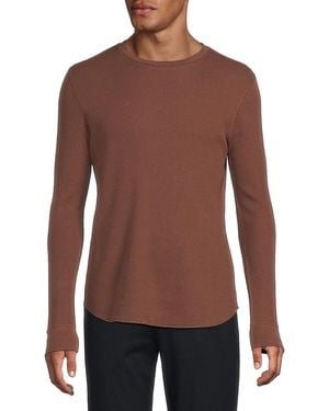 Vince Pima Cotton Blend Thermal Shirt - Blue